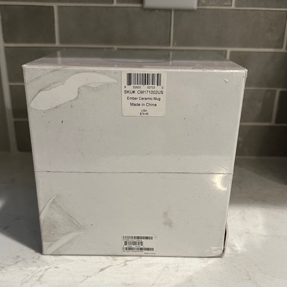 Ember White Temperature Control Ceramic Mug - Picture 2 of 4